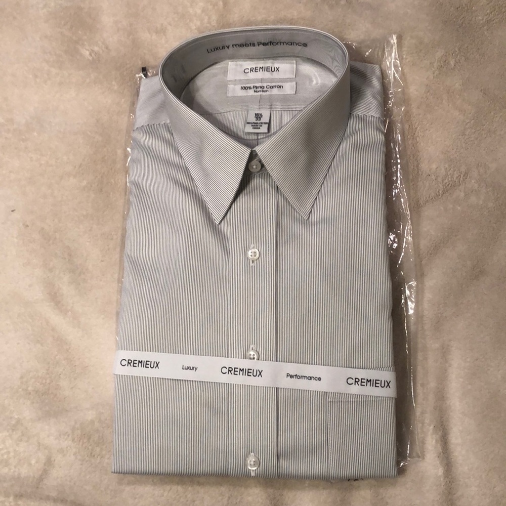 Cremieux dress shirt 16.5 33 NWT
